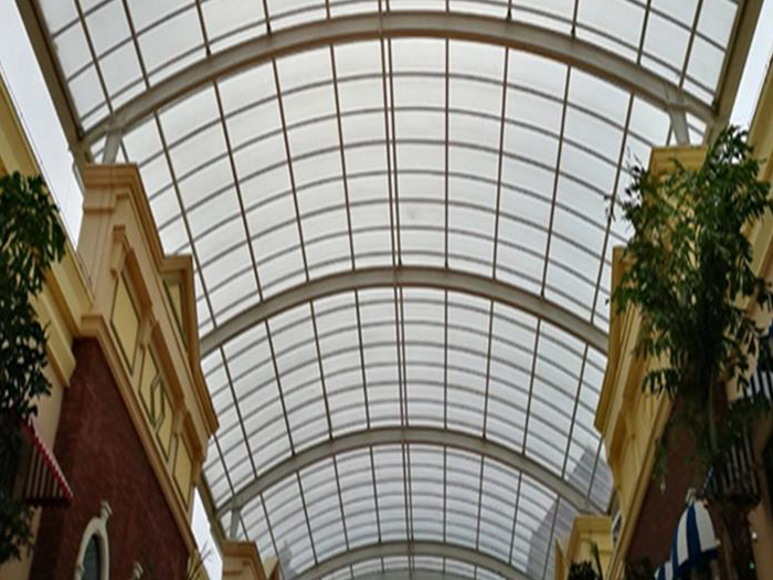 凌海屋面网架顶棚吊装方案